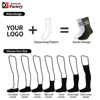 Chaussettes de football antidérapantes personnalisées pour hommes, chaussettes de sport professionnelles tricotées OEM