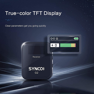 Système de microphone sans fil <span class=keywords><strong>SYNCO</strong></span> G2(A1) 2,4 GHz, microphone cravate, 1 émetteur + 1 récepteur pour l'enseignement en ligne/le streaming en direct/ - Product Image 5