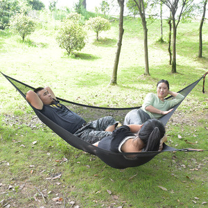 <span class=keywords><strong>Hamac</strong></span> de camping extérieur en tissu robuste <span class=keywords><strong>triangulaire</strong></span> 2 places - Product Image 3