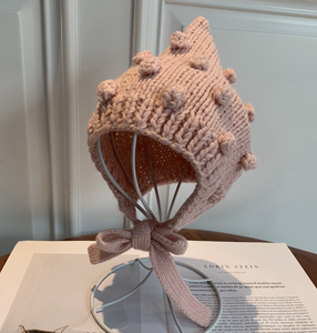Bonnet et béret pour bébé personnalisés unisexes, broderie florale à la main, style rayé, 100% coton biologique, pour les voyages - Product Image 6