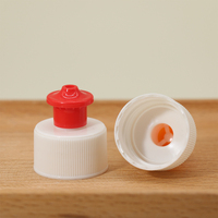 Couleur personnalisée 28/410 24/410 bouchon à vis en plastique détergent bouchon push pull 28mm couvercle de bouchon liquide couvercle nervuré