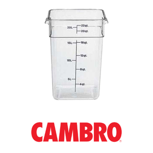 Contenedor Cuadrado para Almacenamiento de Alimentos 20 L, sin Tapa Cambro 22Sfscw135 - Product Image 4