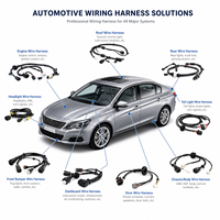 Kabel Harness Konektor ECU Mobil Kustom Dengan Konektor Kabel Mobil Am Phenol untuk Elektronik Otomotif