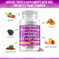 Prix de gros d'usine Capsule Les suppléments de berbérine Boost favorisent la santé du système immunitaire gastro-intestinal Capsules de berbérine Hcl