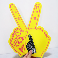 Gants en mousse EVA personnalisés avec logo imprimé, 23*46cm, formes multiples, grande taille, pour fournitures de fête, cadeau promotionnel