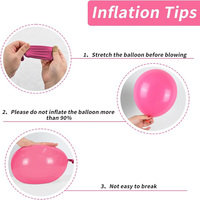Grand kit d'arche de ballons en latex rose avec nœud pour décorations de fête d'anniversaire de fille