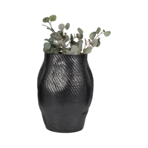 Vaso in ceramica con design testurizzato per soggiorno, decorazione per la casa, vaso per fiori, camera da letto, interni di casa - Product Image 2