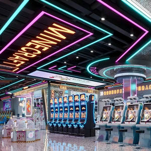 โคมไฟเพดานเหล็กทรงสี่เหลี่ยมทันสมัย โคมไฟห้อยทรงหลอดยาวตกแต่ง ไฟ LED RGB ปรับความสว่างได้ สำหรับสำนักงาน คาราโอเกะ โรงยิม - Product Image 3