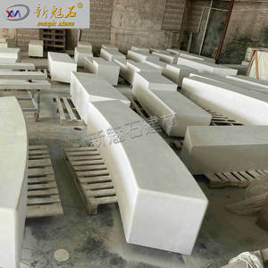 Nuevo Banco de Hormigón Prefabricado Magic Stone en Forma de S, Tamaño Personalizado, Asiento Moderno para Jardín y Paisajismo, Material GRC UHPC - Product Image 2