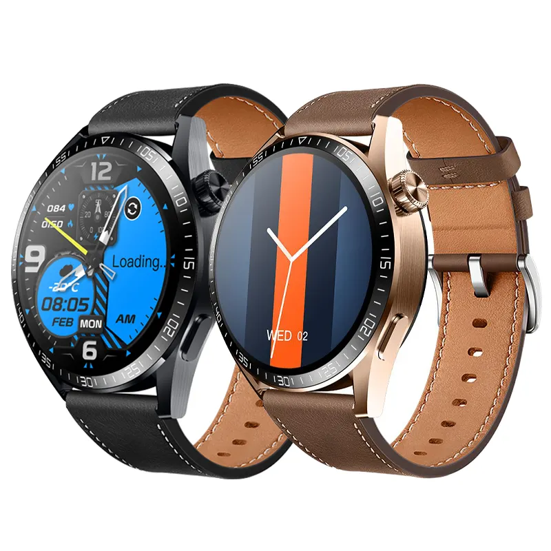 GS3 Max Men's smart business watch NFC GPS Sports Fitness BT Call Music the best smart watch water proof 2022 for huawei