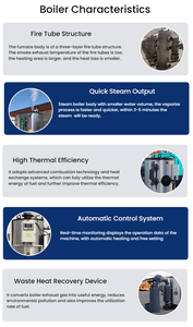 <span class=keywords><strong>Caldera</strong></span> de Vapor de <span class=keywords><strong>Gas</strong></span> <span class=keywords><strong>Natural</strong></span> con Eficiencia Térmica Superior al 95%, Amplia Aplicabilidad de Combustible, Salida de Vapor Suficiente y Bajo Costo de Operación - Product Image 3