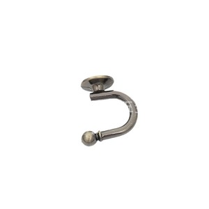 Retro Style Zinc Alloy Robe Hook <b>Wall</b> Mounted Traditional Design Chrome Plated For Bathroom Bedroom Living Room - Product Image 1