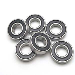 Rodamiento de Bolas 6002-2RS 15x32x9mm Rodamiento de Motor de Alta Velocidad 6002RS Rodamientos Sellados de Goma Negra ID 15mm - Product Image 1