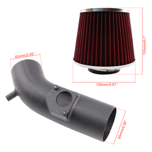ชุดอุปกรณ์ดักอากาศแบบ BLACK Racing Ram Air Intake, ตัวกรองอากาศไหลสูงสำหรับ Mazda3 2.5L L4 ปี 2010-2012 อัพเกรดสมรรถนะ AIM067-BK-RD - Product Image 6