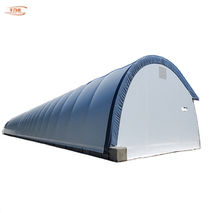Grand cadre en tube d'acier galvanisé avec double treillis, tissu industriel, bâtiment de stockage, tente de <span class=keywords><strong>garage</strong></span>, auvent, abri en bois PVC - Product Image 1