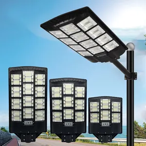 Solar Charging Outdoor Waterproof Ip65 Streetlight 500w 1000w 1500w Remote Control All In One Led Solar Street Light