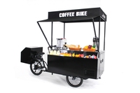 Vente flash Nouveau Tricycle électrique à hot-dogs avec grill et friteuse Moteur 500W Cuisine mobile portable