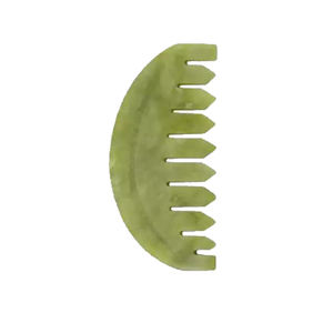 Peine Gua Sha de Obsidiana Negra y Jade Xiuyan con Dientes para Masaje Facial - Product Image 4