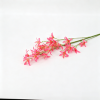 Vente en gros de fleurs artificielles de lys araignée à longue tige de 100 cm, fausse branche de Manjusaka rose rouge pour la décoration florale de mariage, de maison et d'événements