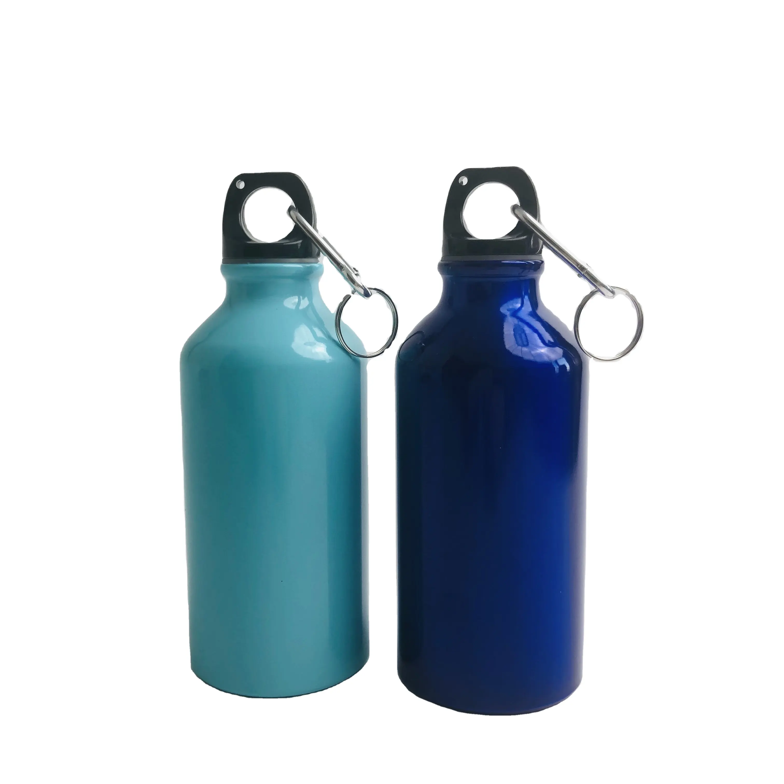 زجاجة مياه ذات شعار مخصص مصنوعة من الألومنيوم زجاجة مياه رياضية للمناطق الخارجية مصنوعة من الألومنيوم زجاجة مياه 500 مل من الفولاذ المقاوم للصدأ للترويج