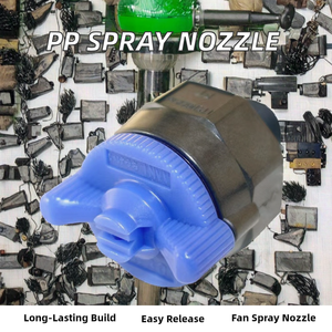 Ventilador plano Boquilla de pulverización de ventilador plano de liberación rápida Ventilador de limpieza de plástico PP Tipo de chorro de pulverización con nueva condición - Product Image 4