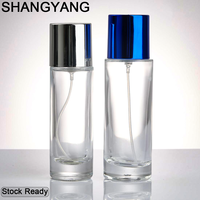 Nouveaux flacons de parfum Shangyang en verre coloré, atomiseur vide 20ml 30ml, flacon pulvérisateur en verre avec bouchon à vis