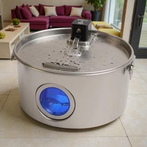 Ultra-quiet Durable 304 Stainless Steel 12L Sensor-operated Pet Water Fountain Filtration System Water-level Window for Dogs All - Product Image 1