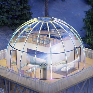Prefabbricata casa trasparente cupola cabina all'aperto PC camera con bolle stellate <span class=keywords><strong>Glamping</strong></span> tende per feste da pranzo campeggio - Product Image 3
