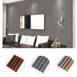 Panneaux muraux en WPC <span class=keywords><strong>Aveeno</strong></span> à quatre rainures, modernes, imperméables, rayés, pour les murs intérieurs, grille murale pour hôtel - Product Image 6