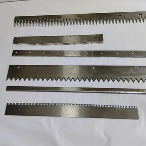 Customized Packaging Machine Blades/Sealing Machine Knives/Straight Serrated Toothed Cutting Blade In Stock