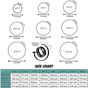 Fidget Spinners en métal décontractés EDC, jouet anneau tendance pour adultes, pour le soulagement du stress et de l'ADHD, pièce tactile, pour le bureau et les voyages, pour garçons et enfants - Product Image 6