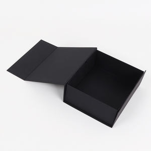 Scatola regalo magnetica nera di lusso all'ingrosso confezione di <span class=keywords><strong>scarpe</strong></span> da imballaggio con Logo personalizzato scatola di carta rigida rigida in cartone - Product Image 2