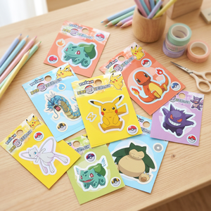 Pegatinas holográficas autoadhesivas de Pokémon Pang Aurora, impresión digital, 60 hojas, papelería coreana para niños, decoración brillante - Product Image 3