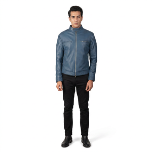Zipper <b>Leather</b> Biker Fashion <b>Jackets</b> Genuine Cowhide <b>Leather</b> <b>Jackets</b> Motorcycle <b>Men</b> <b>Leather</b> <b>Jacket</b> for <b>Men</b> Custom <b>jacket</b> for <b>men</b> - Product Image 1