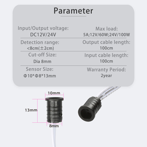 5A Dual Door Sensor <strong>Switch</strong> LED <strong>Lamp</strong> <strong>with</strong> Dimming Controller Is Applicable to Cabinet LED <strong>Lamp</strong> - Product Image 2