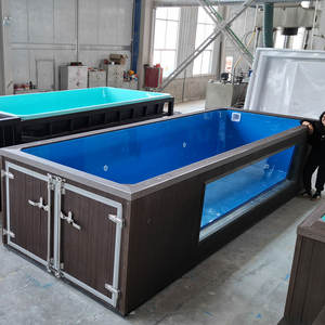 fiberglass adult spa endless <b>small</b> shipping container outdoor above ground <b>pool</b> fiberglass container <b>swimming</b> <b>pool</b> - Product Image 5