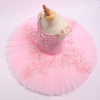 Vestido de Ballet Clásico para Niñas, Tutú de Poliéster/Rayón, Ropa de Danza Profesional para el Ballet Bella Durmiente