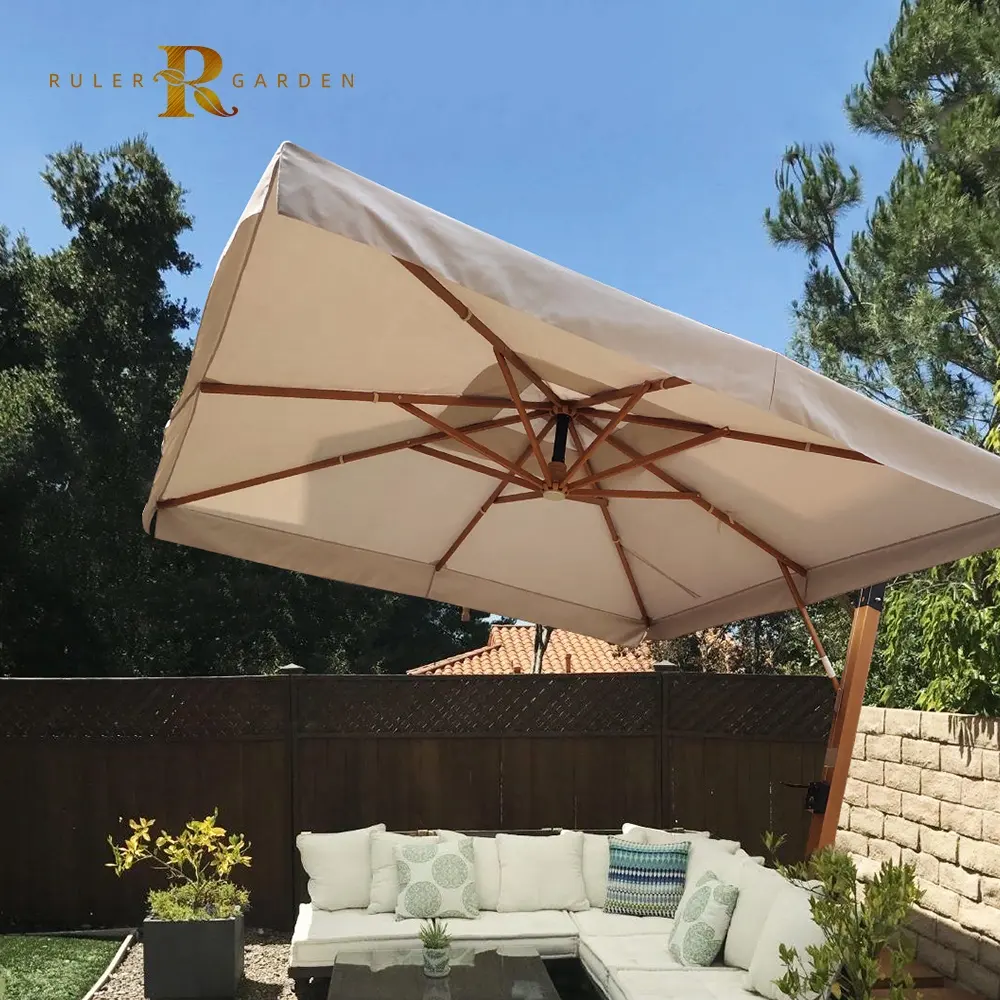 Atacado Muitos tamanhos estão disponíveis Pátio Cantilever Umbrella Pátio parasol Outdoor Umbrella