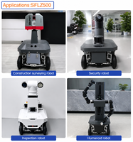 Châssis de robot Senfar 80 kg pour intérieur/extérieur avec navigation autonome et suspension indépendante à 4 roues pour la logistique AGV/UGV