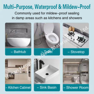 300ml penyegel silikon netral bening anticuaca ACETOXY saniter RTV lem perekat instan konstruksi multi-penggunaan Windows - Product Image 4