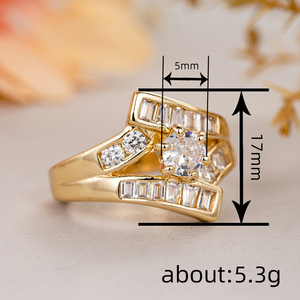 Anillo de Diamantes A194 en Oro Amarillo, Corte Brillante Redondo, Diamante Natural de Compromiso para Mujer, Color G, con Piedras Laterales - Product Image 4