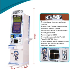 Preço fábrica <span class=keywords><strong>Bill</strong></span> to Coin Change Machine Cash Coin Exchange Recycling Machine Máquina Coin Exchange para Game Zone - Product Image 2