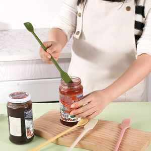 Ensemble de spatules en silicone 4 pièces, cuillère de cuisine à double extrémité, outils multifonctions pour fruits et légumes - Product Image 2