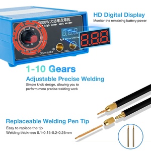 5000W Cầm Tay Tại Chỗ Thợ Hàn DIY Kit Xách Tay Máy Hàn Điểm Với Bút 0.15Mm Nickel Dải 18650 Pin Gói Công Cụ Hàn - Product Image 5