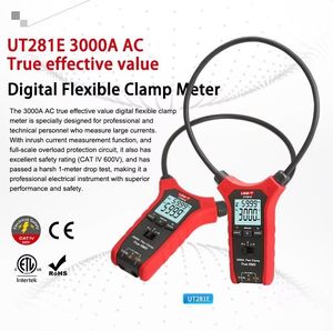 Pinza Amperimétrica Digital Uni-t UT281E 3000A True RMS para Medición de Corriente, Resistencia y Frecuencia - Product Image 6