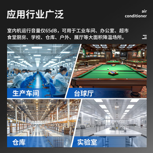 Climatiseur évaporatif Peng Qiangzi Cold E 20 kW 7500 CFM pour le refroidissement des usines et ateliers - Product Image 2