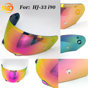 Nouvelle visière de remplacement pour casque intégral HJ-33 I90 - Écran miroir multicolore <span class=keywords><strong>Iridium</strong></span> anti-UV anti-rayures pour moto - Product Image 2