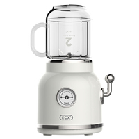 Juicer Buah Portabel Mini, Blender Listrik Ekstraktor Lambat Manual Oranye