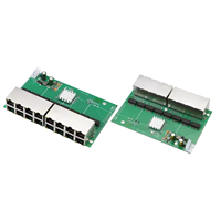 Placa de conmutador Ethernet PoE de 16 puertos Módulo de conmutador de red doméstica de 100Mbps PoE opcional de 48V para juegos de cámara ODM OEM