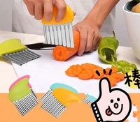 Nieuwe roestvrijstalen groentehakker/snijder/dicer met opvangbak, antiaanbaklaag, handmatig keukengereedschap